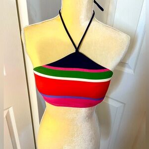 Kate Spade Multicolor Halter Bikini Top